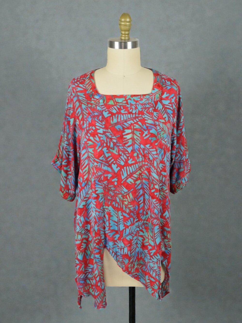 MISSION CANYON BATIK PRINT ASYMMETRICAL BOHEMIAN TUNIC
